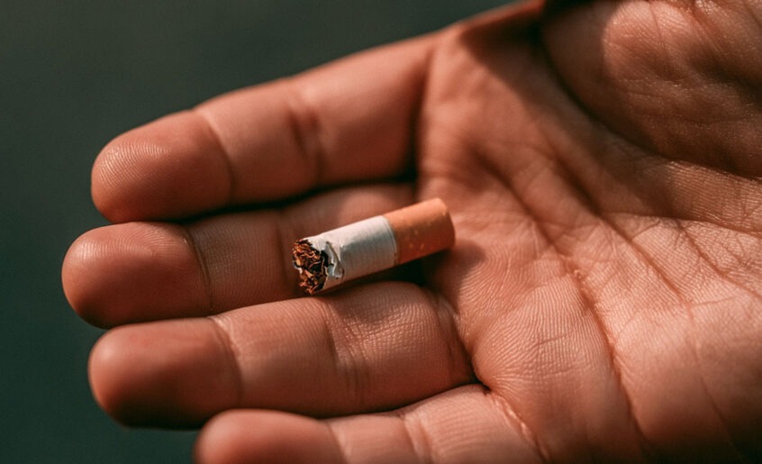 Symbol für den Ausstieg aus der Nikotinsucht durch Hypnose